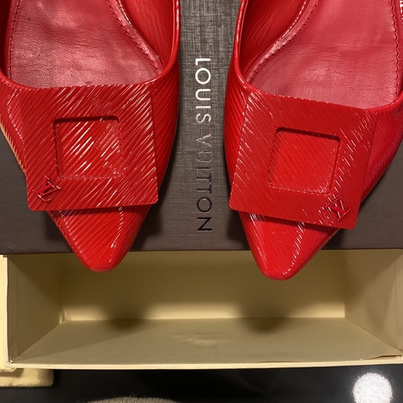 Red Louis Vuitton Flats - Picture 2 of 5